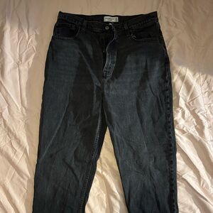 Abercrombie & Fitch Black Straight Leg Jeans